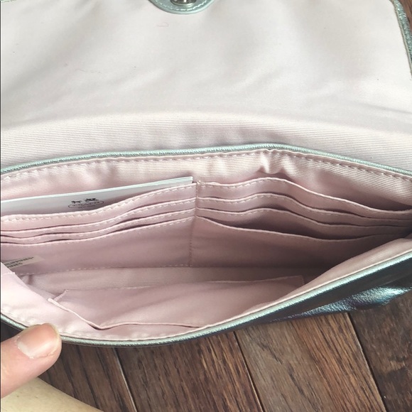 Silver coach clutch purse - Picture 2 of 3